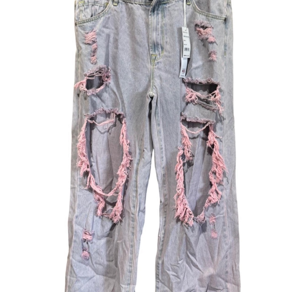 Smoke Rise Red Women Jeans Brand New With Tags Curvy Fit Malibu Pink Mid Rise